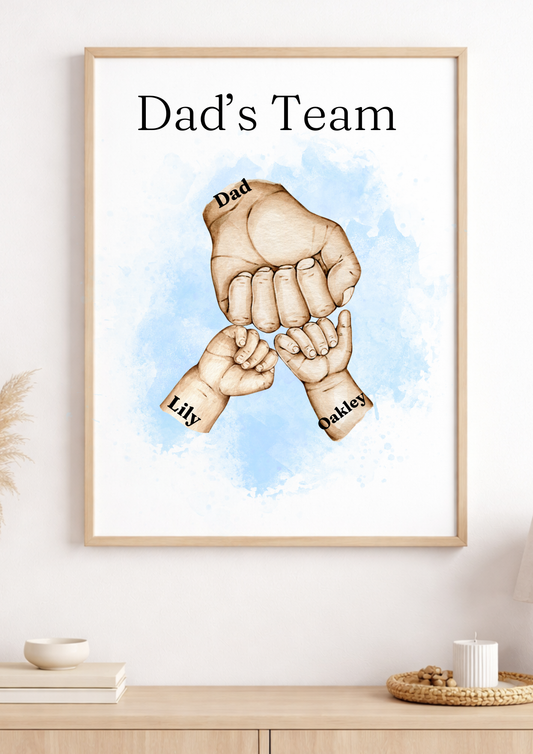 Personalised Our Family Hand Print