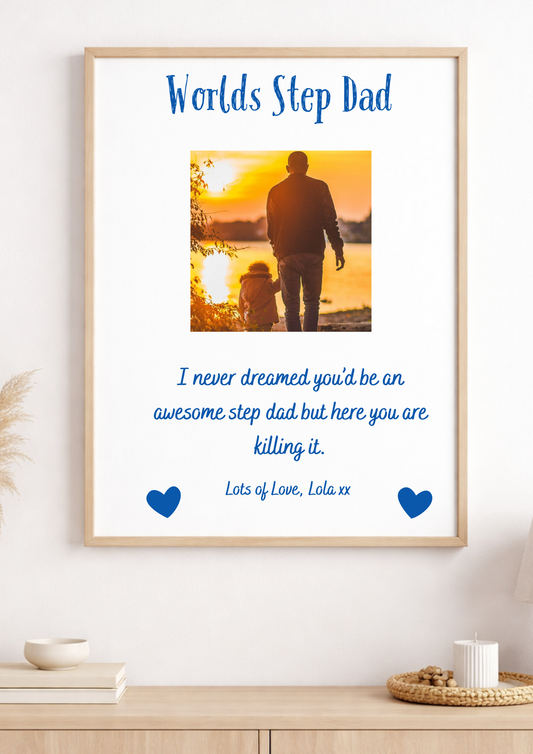 Personalised Worlds Best Grandad Print