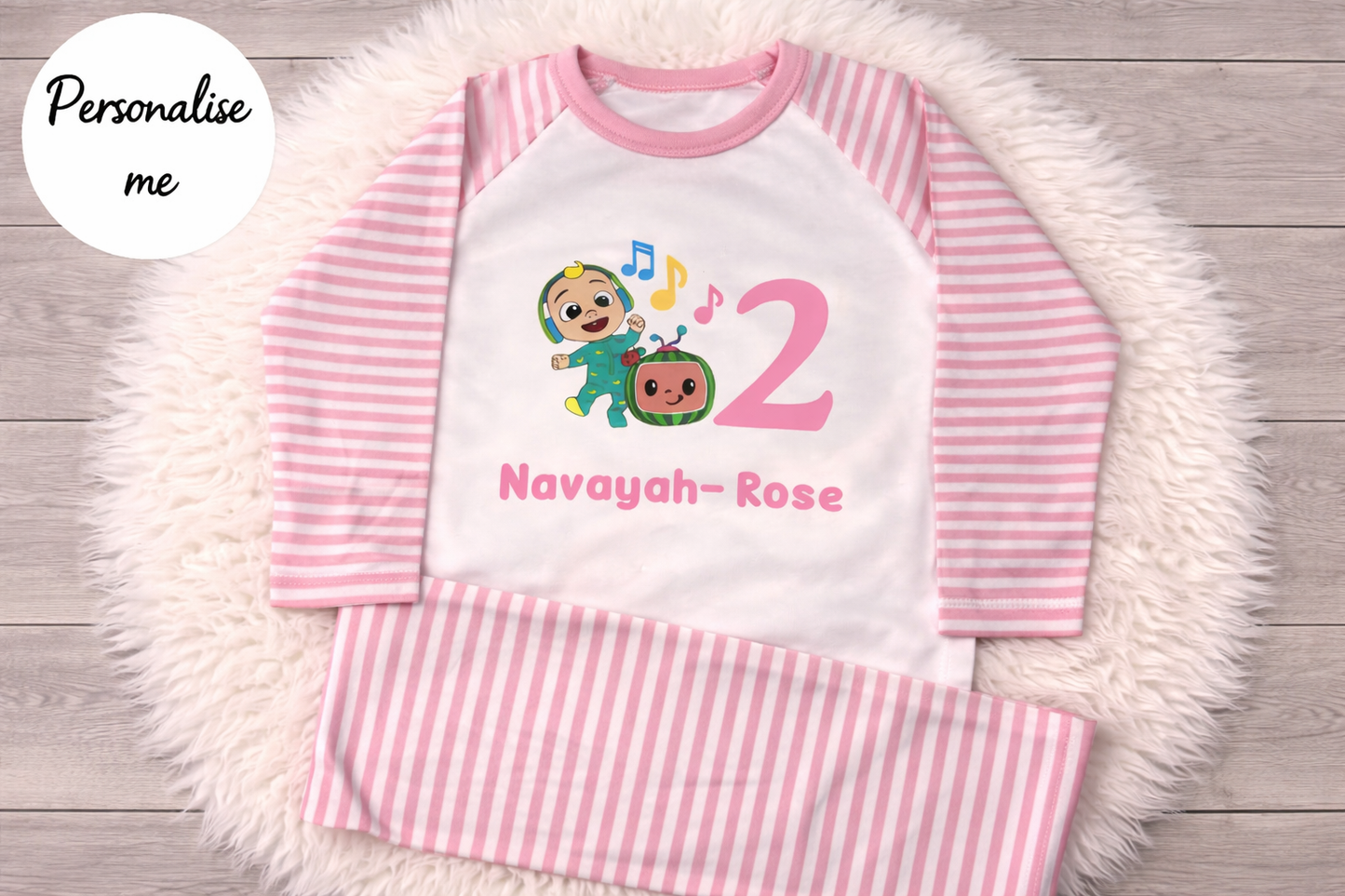 Personalised Birthday Coco Melon Pyjamas