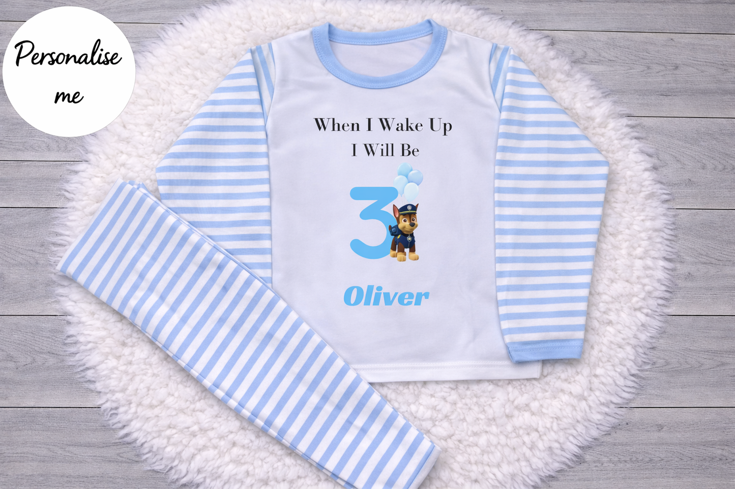 Personalised Chase Birthday Pyjamas