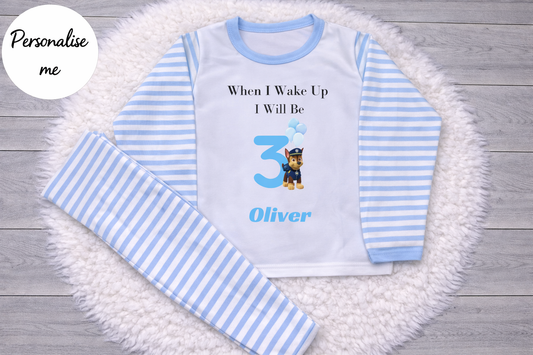 Personalised Chase Birthday Pyjamas