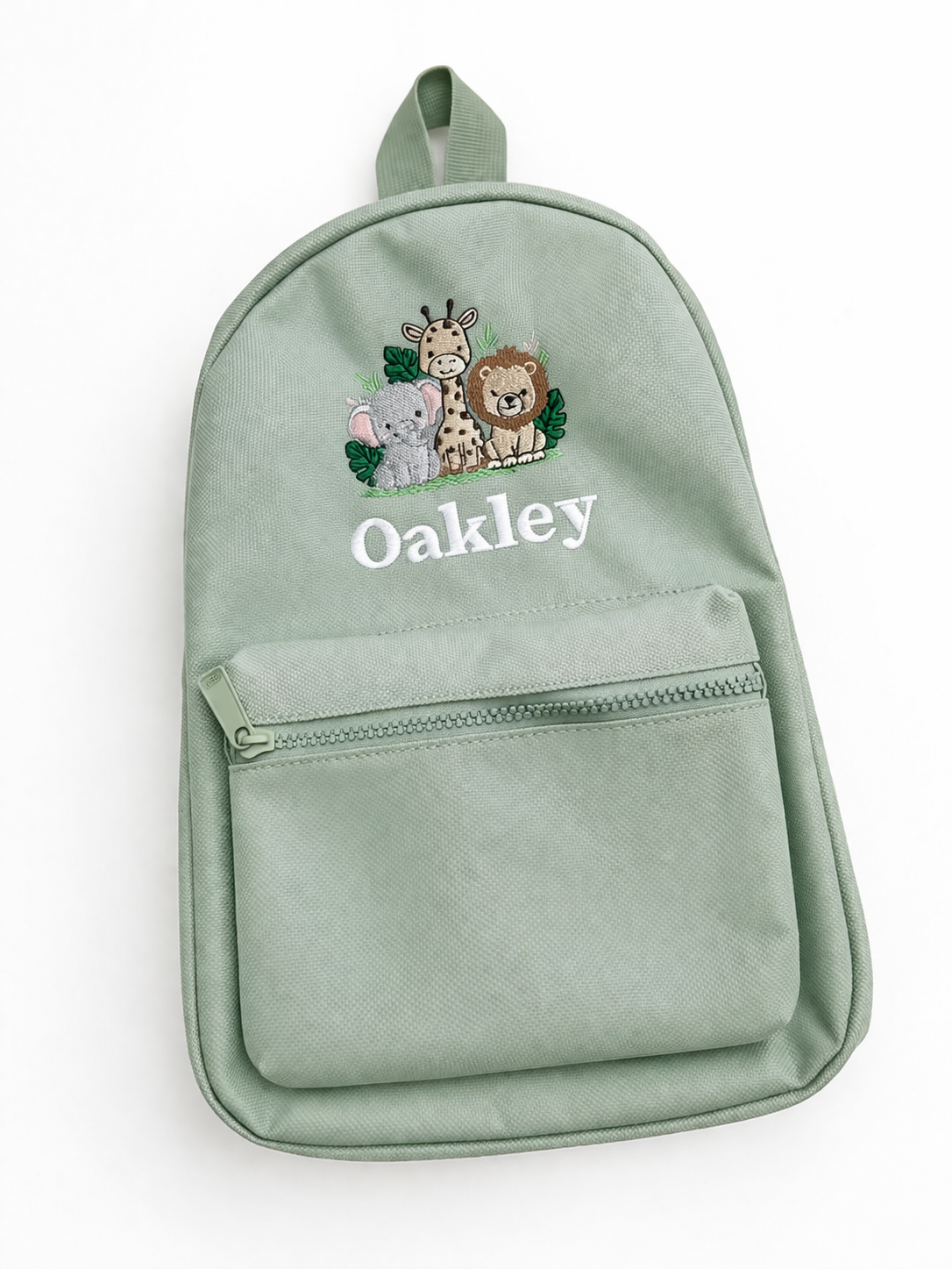 Personalised Kids Safari Backpack with Name Embroidered