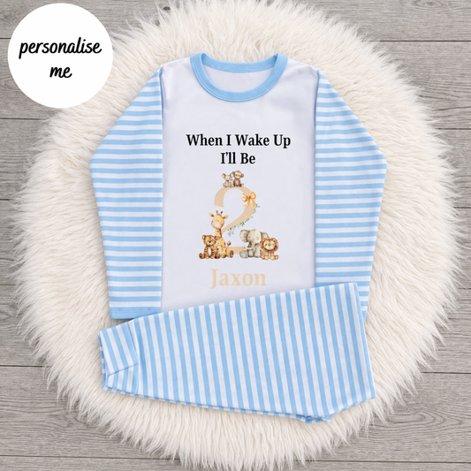 Personalised Stuffed Animals Birthday Pyjamas