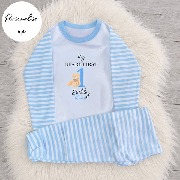 Personalised My Beary Birthday Pyjamas