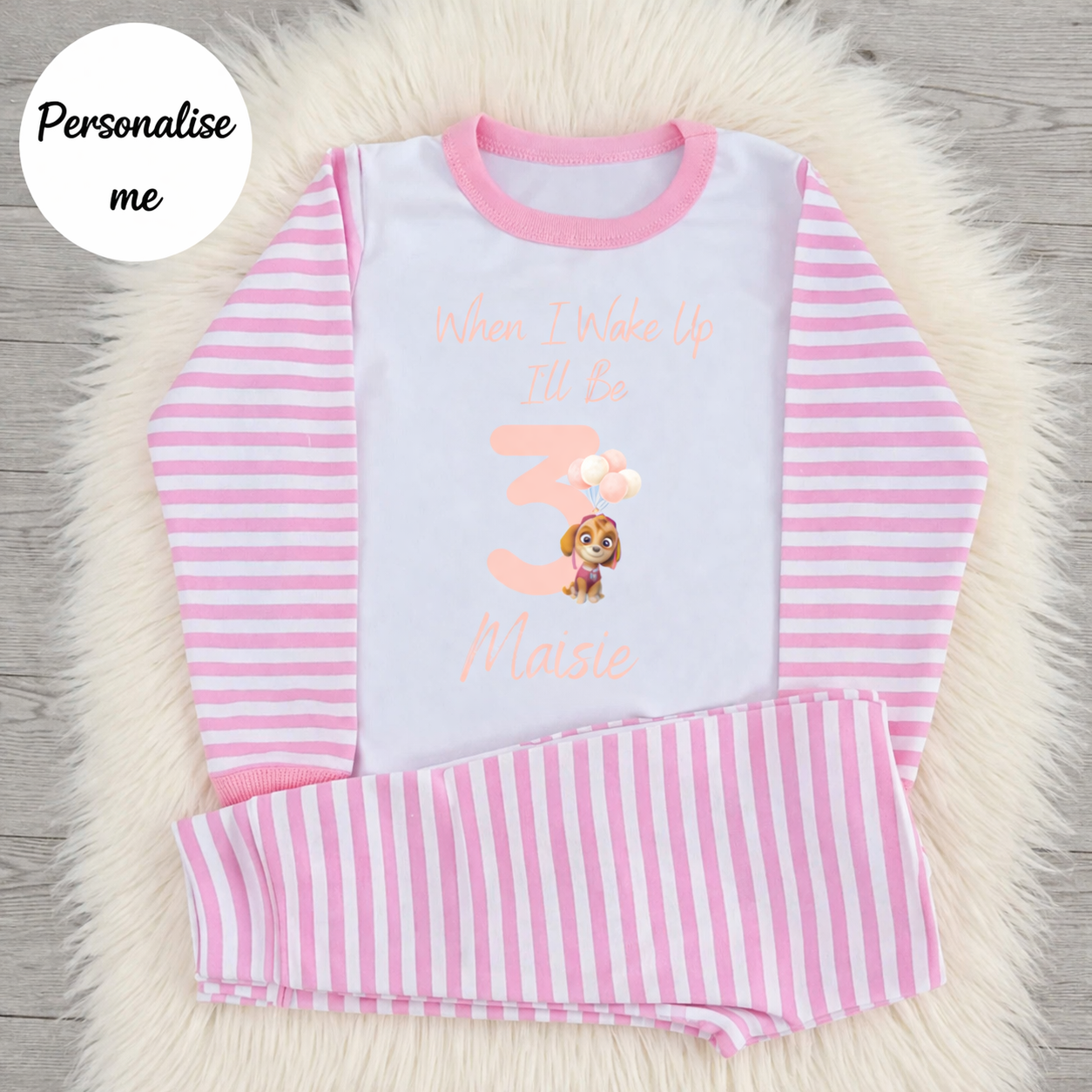 Personalised Skye Birthday Pyjamas