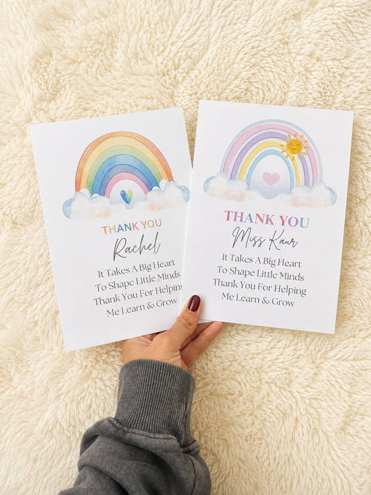 Personalised Thank You Teacher Card