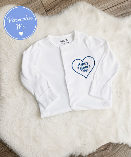 Personalised Father’s Day Baby sleepsuit