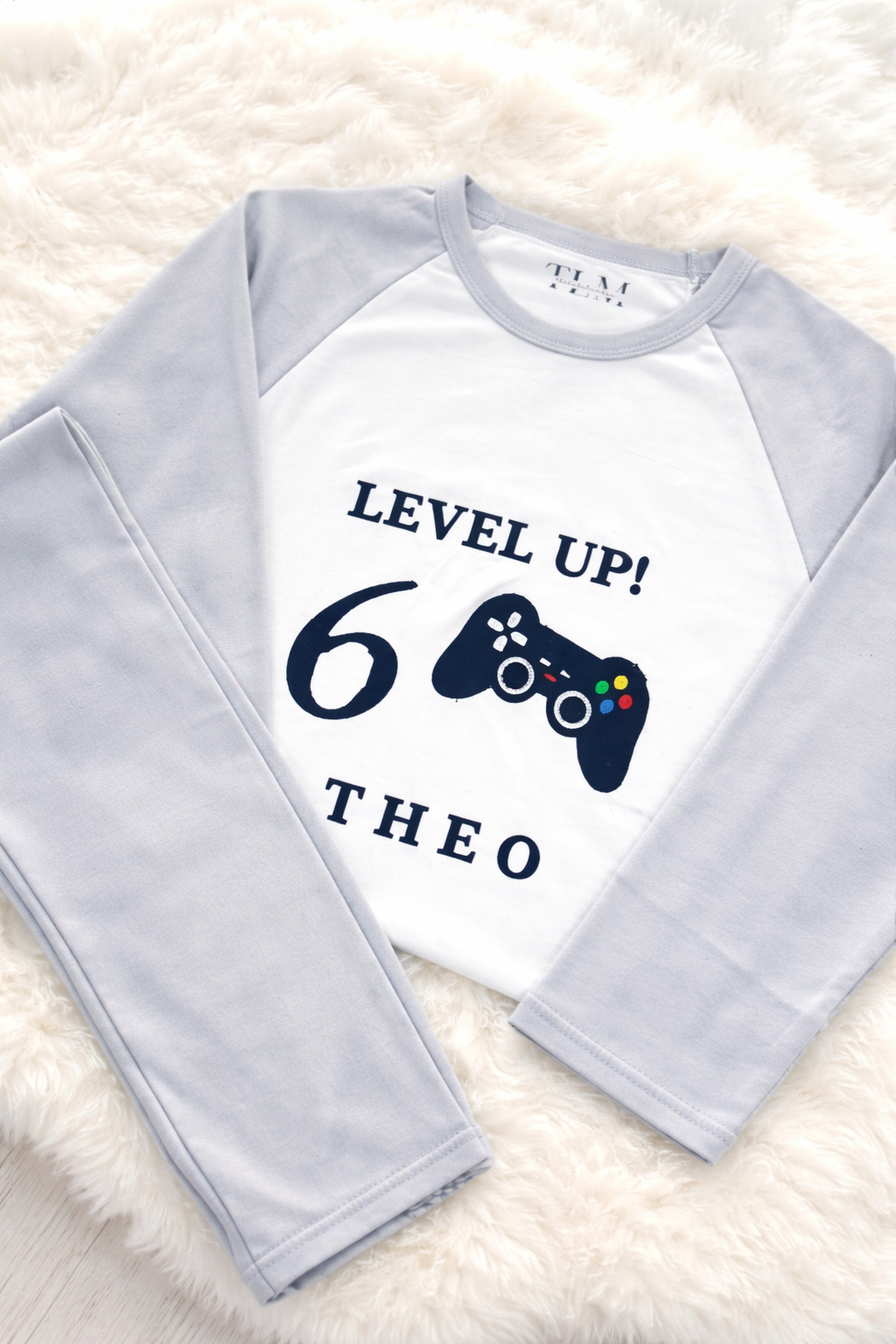 Personalised Embroidered Gaming Birthday Pyjamas