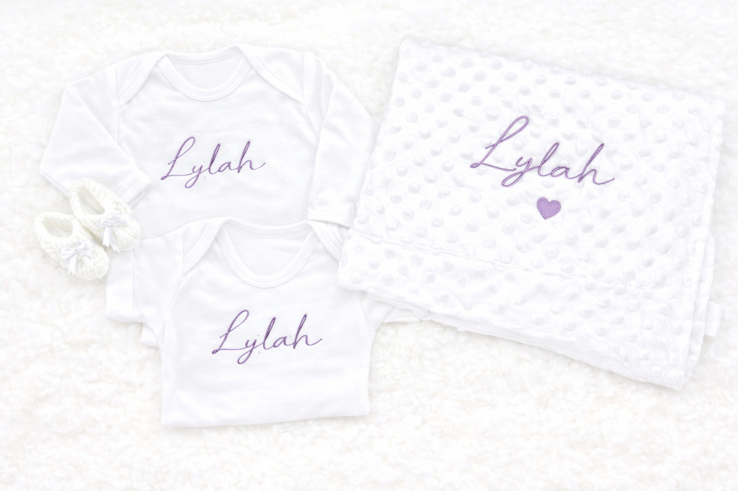 Personalised Embroidered Newborn Baby Set
