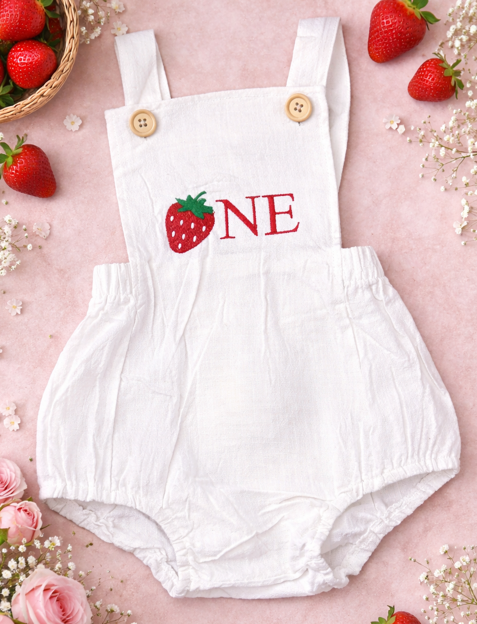 Personalised Embroidered Birthday Baby Romper