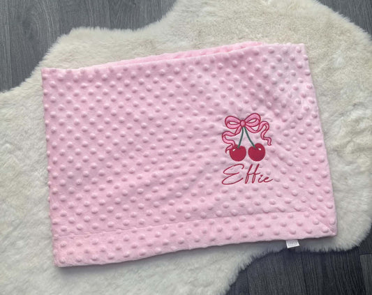 Personalised Embroidered Baby Bubble Blanket