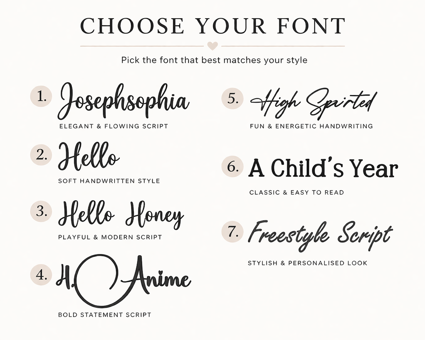 Personalised Vinyl Name Label