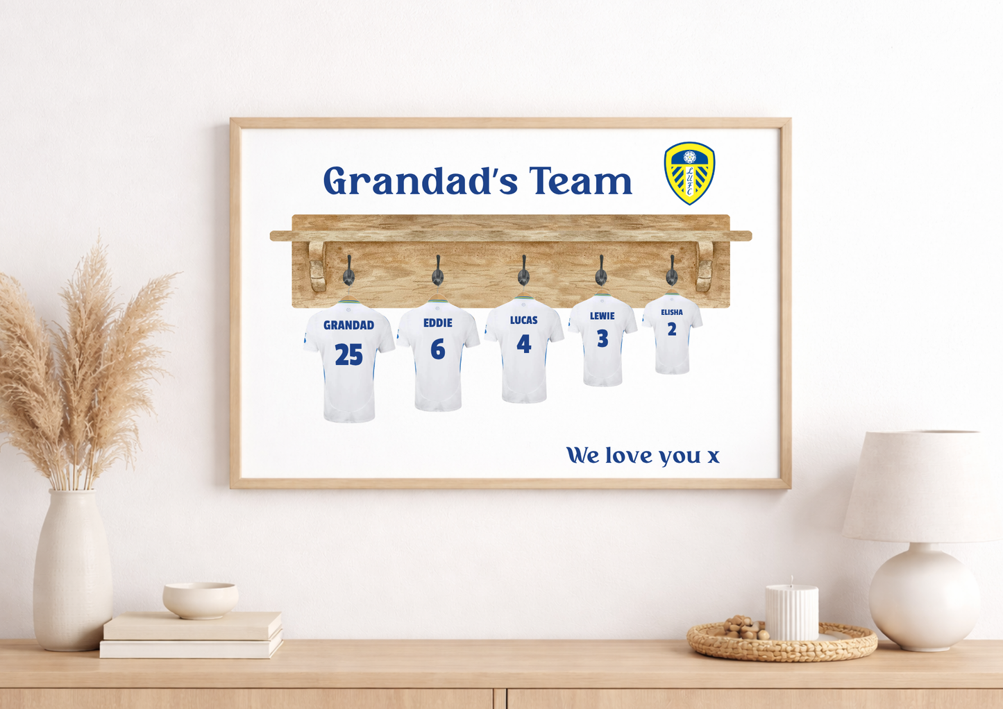Personalised Football Shirt Family Print
