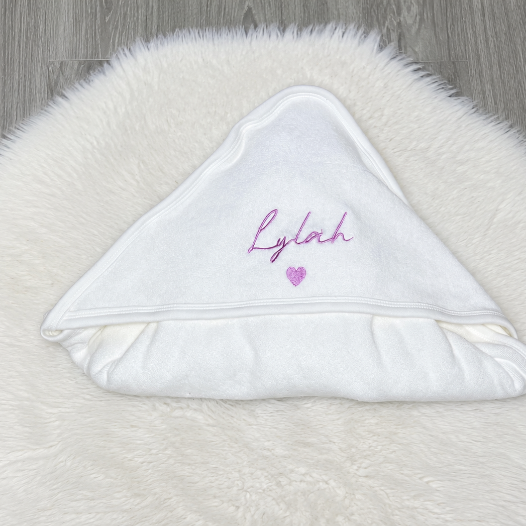 Personalised Embroidered Hooded Baby Towel – product image 2