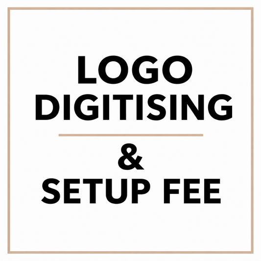 Logo digitising and setup fee for personalised embroidered workwear
