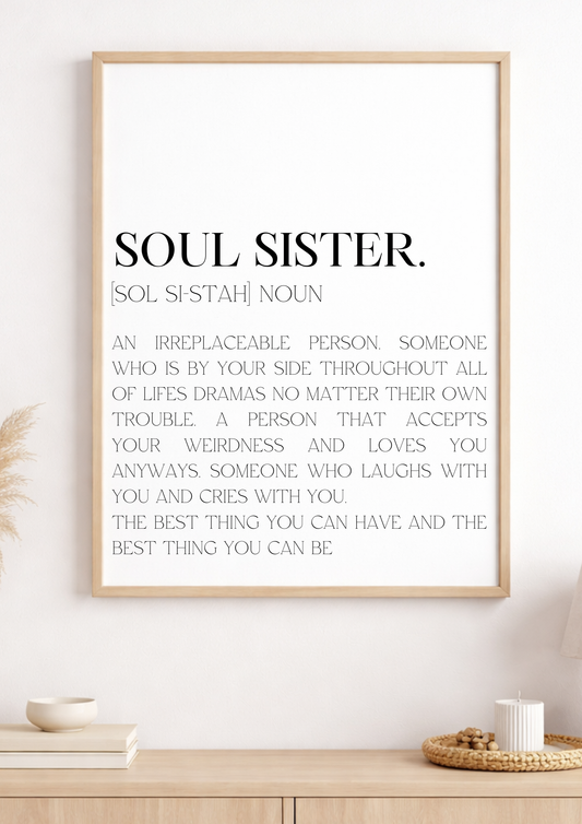 Soul Sister A4 Print