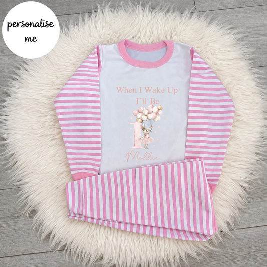 Personalised Ballet Children's Birthday Pyjamas