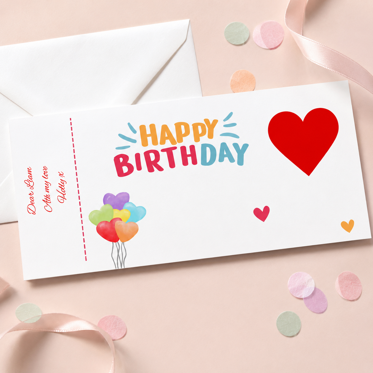 Personalised  Birthday Scratch Reveal Ticket