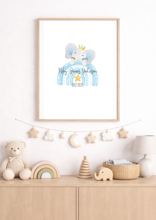Personalised Baby Birth Print