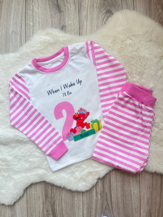Personalised Elmo Birthday Pyjamas