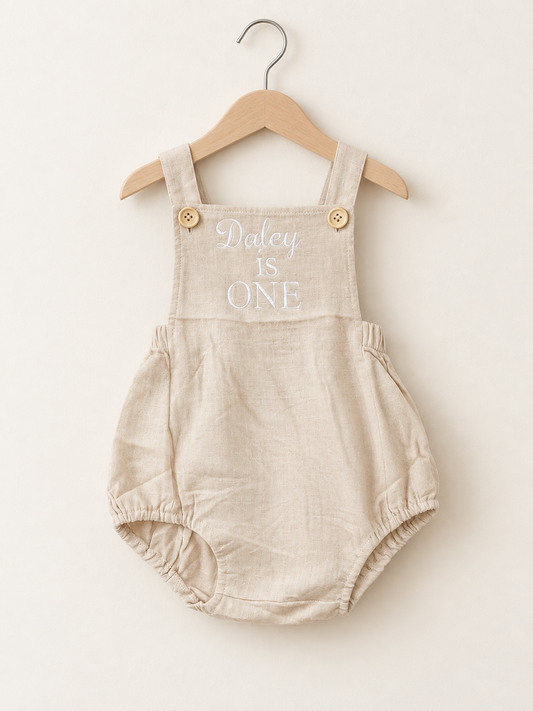 Personalised Embroidered Birthday Baby Romper