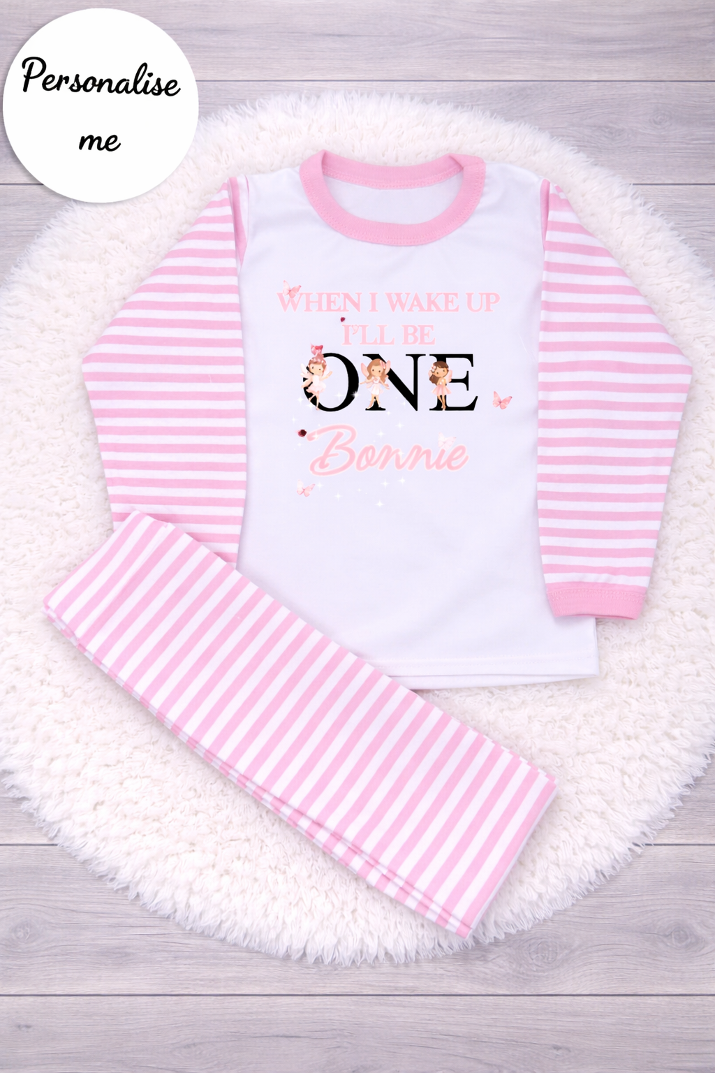 Personalised Fairy's and Butterflies Birthday Pyjamas