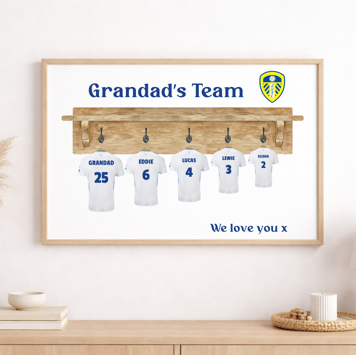 Personalised Football Shirt Family Print – product image