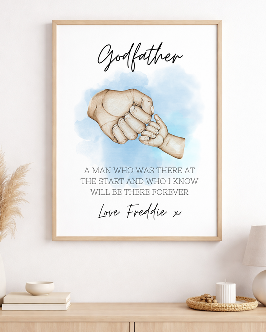 Personalised God Father Prints