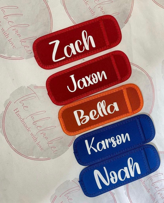 Personalised Ice Pop Holders Perfect for saving little hands from getting cold. Available in a variety of colours