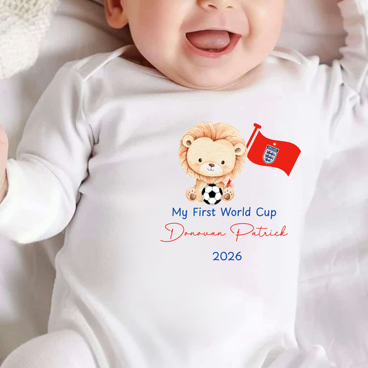 Personalised My First World Cup Sleepsuit