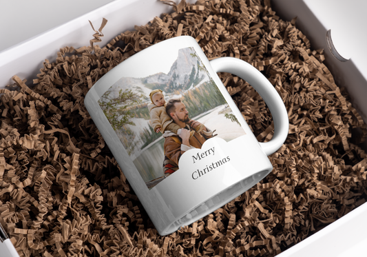 Personalised Family Photo  mug , idea gift for for mum, dad , grandparents and loved ones