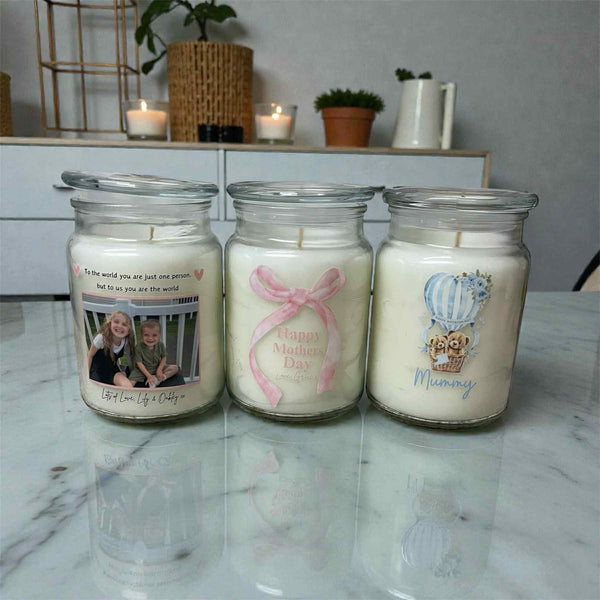Personalised Mothers Day Candles