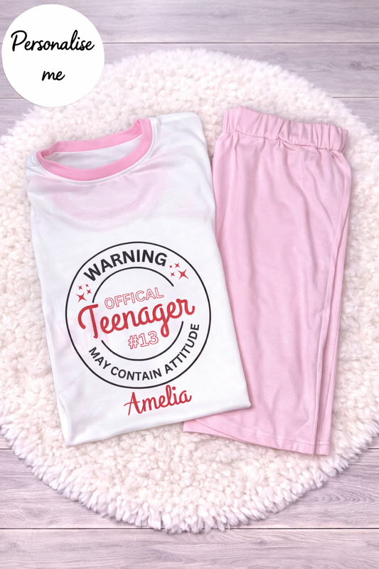 Personalised Officially A Teenager Birthday Pyjamas