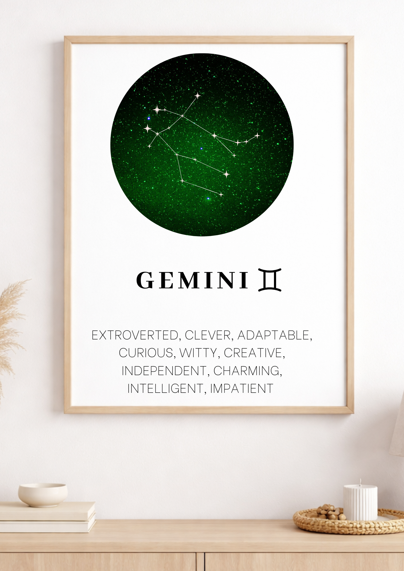 Personalised Star sign print-Gemin