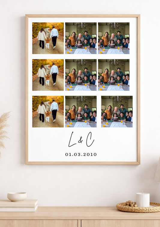 Personalised Wedding Anniversary Photo Print