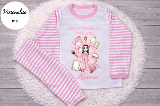 Personalised When I Wake Up Plouise Inspired Make-Up Pyjamas