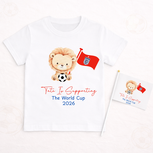 Personalised World Cup Lion Tshirt