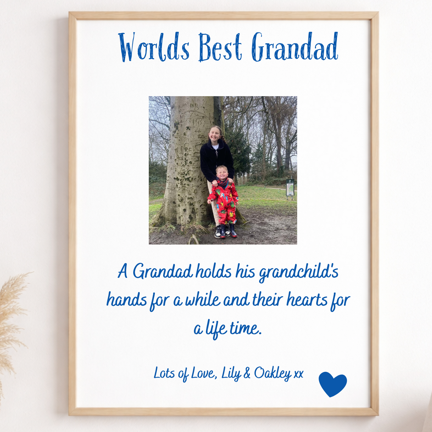 Personalised Worlds Best grandad print