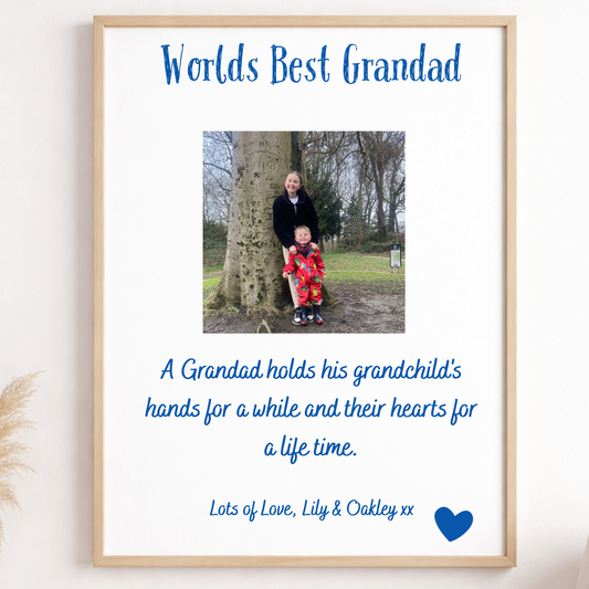 Personalised Worlds Best grandad print