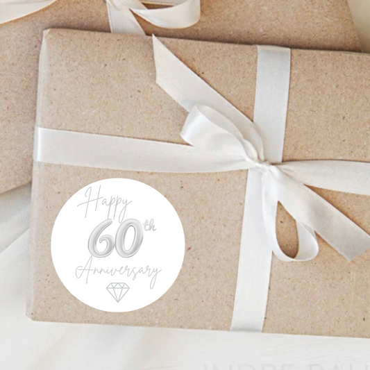 Personalised anniversary stickers