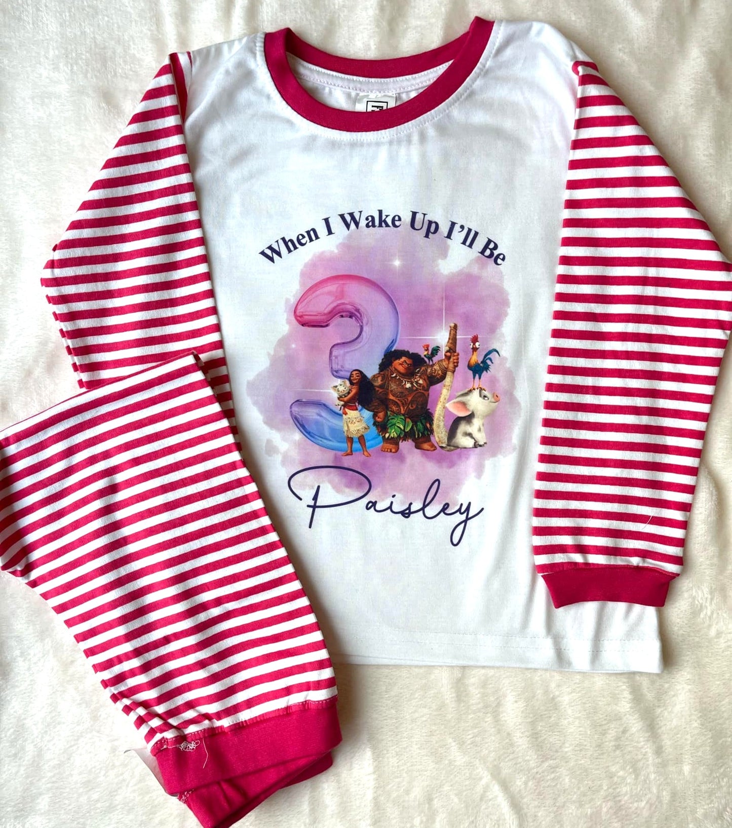 Personalised birthday pyjamas