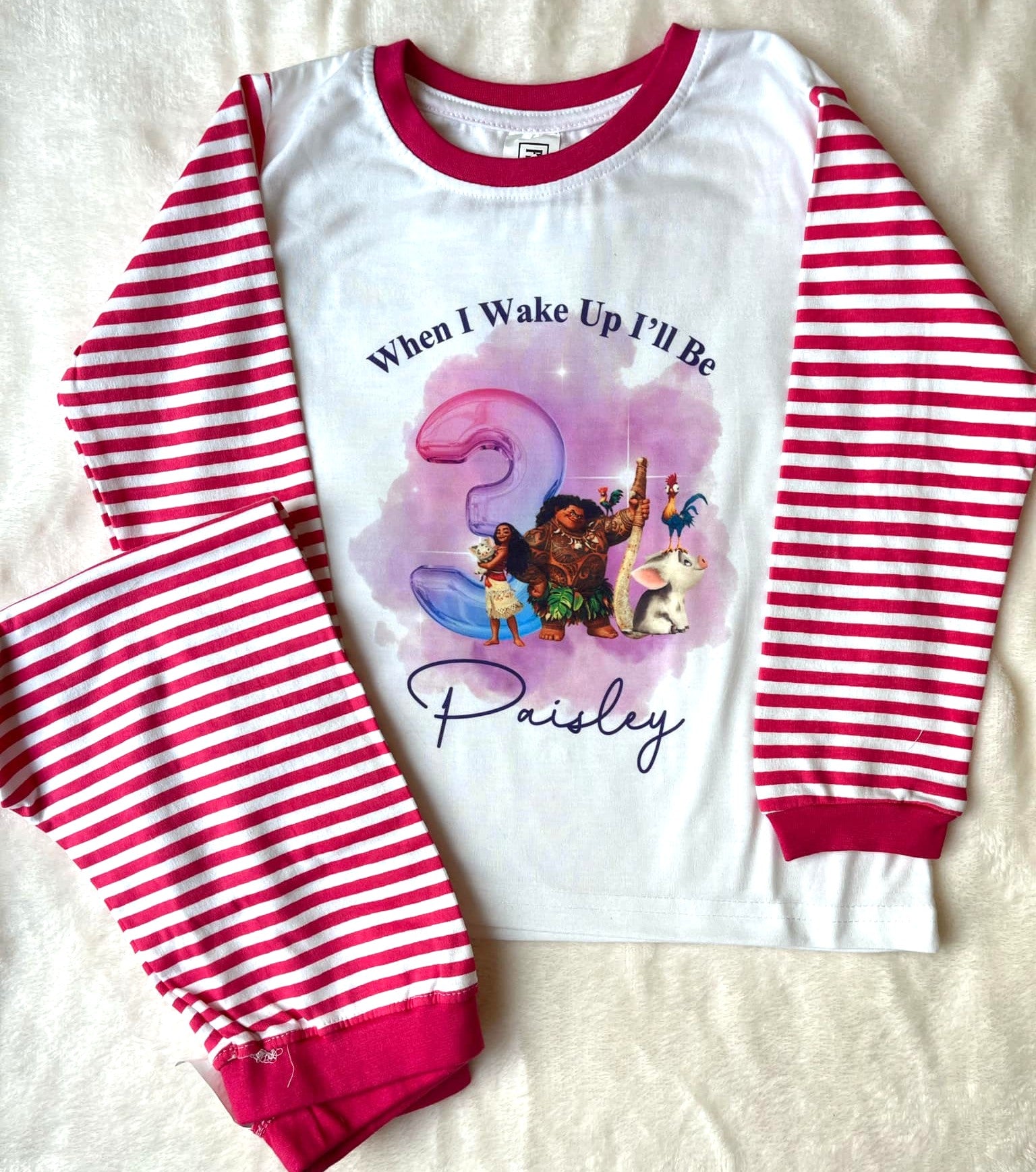 Personalised birthday pyjamas