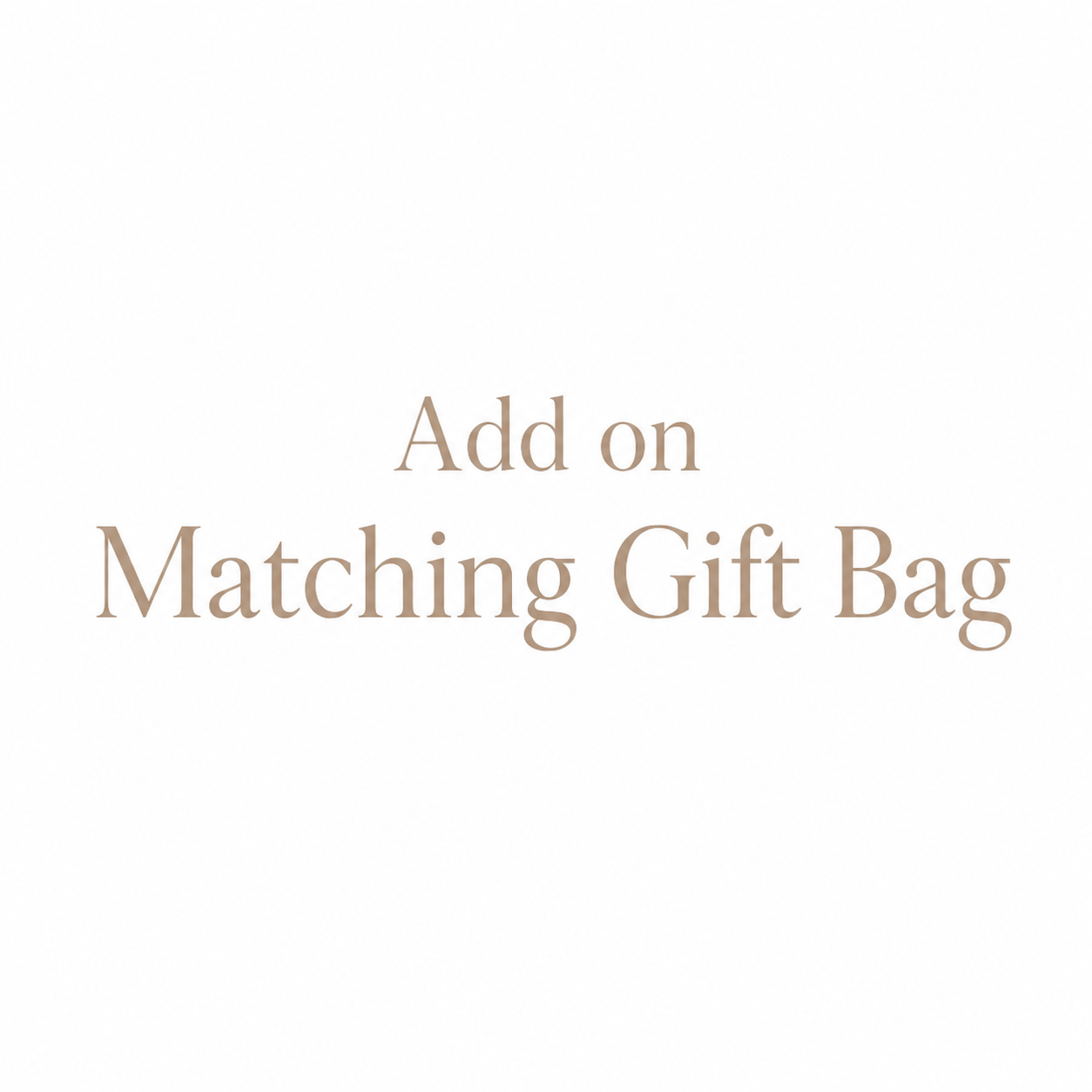 Personalised matching gift bag add-on for pyjamas and T-shirts