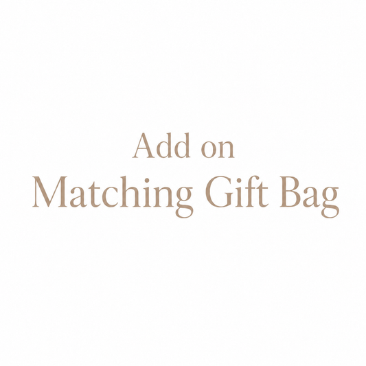 Personalised matching gift bag add-on for pyjamas and T-shirts