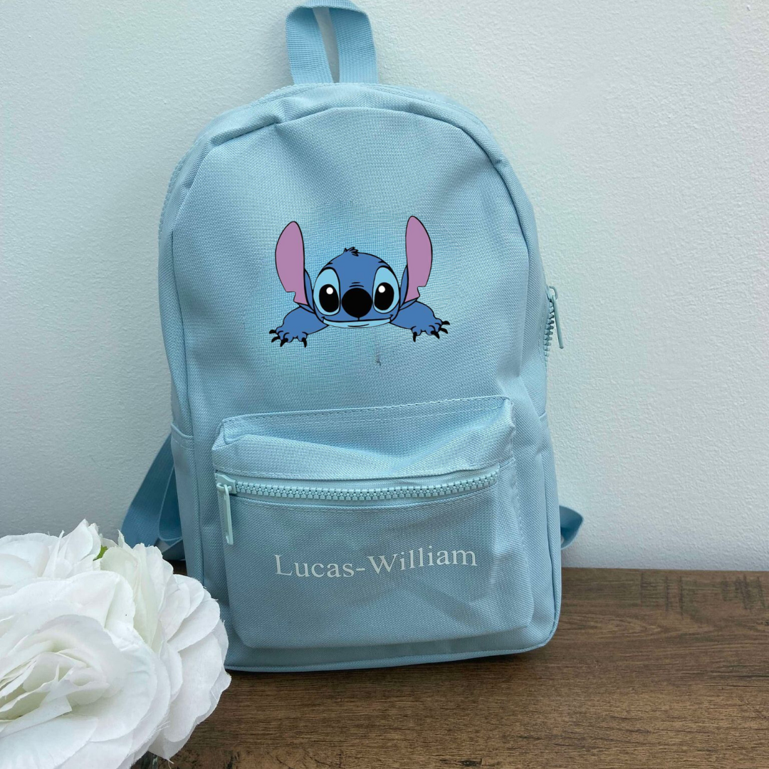 Personalised stitch kids backpack