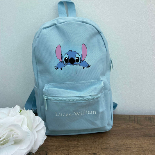 Personalised stitch kids backpack