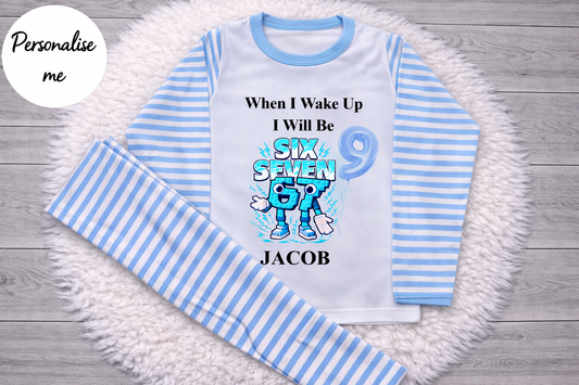Personalised 67 Children's Birthday Pyjamas