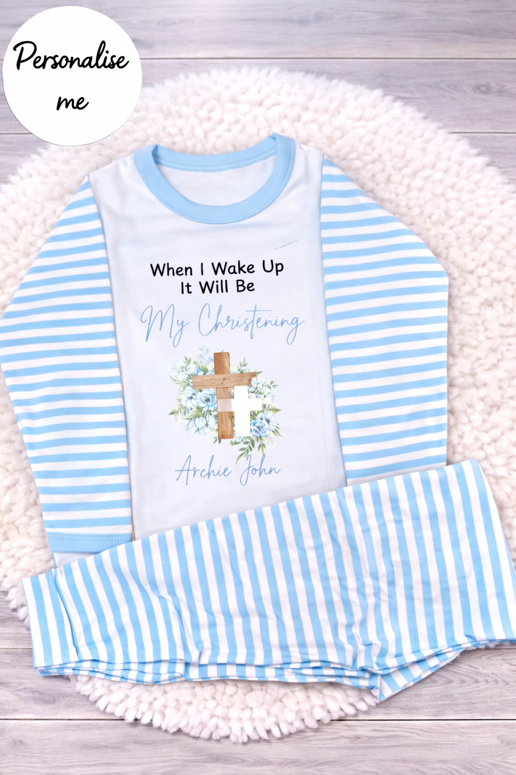 Personalised Christening Day Pyjamas