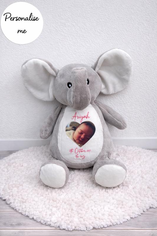 Personalised Birth Announcement Elephant