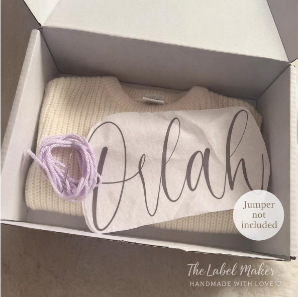 Beginner Hand Embroidery Starter Pack-Name Label Only